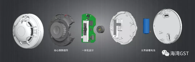 海灣NB-loT感煙探測器結構圖